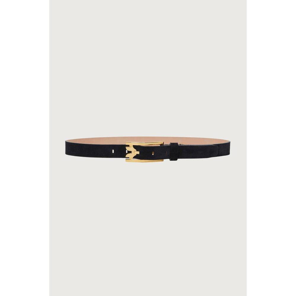 NEW VICTORIA BECKHAM women's pin buckle suede belt in navy